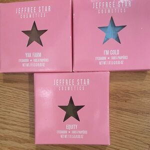 3 Jeffree Starr Eyeshadow Singles